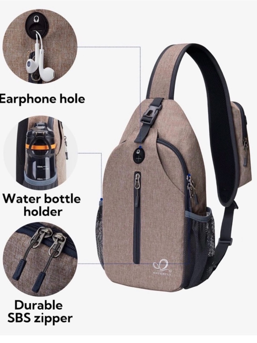 Waterfly Crossbody Sling Bag - NWT